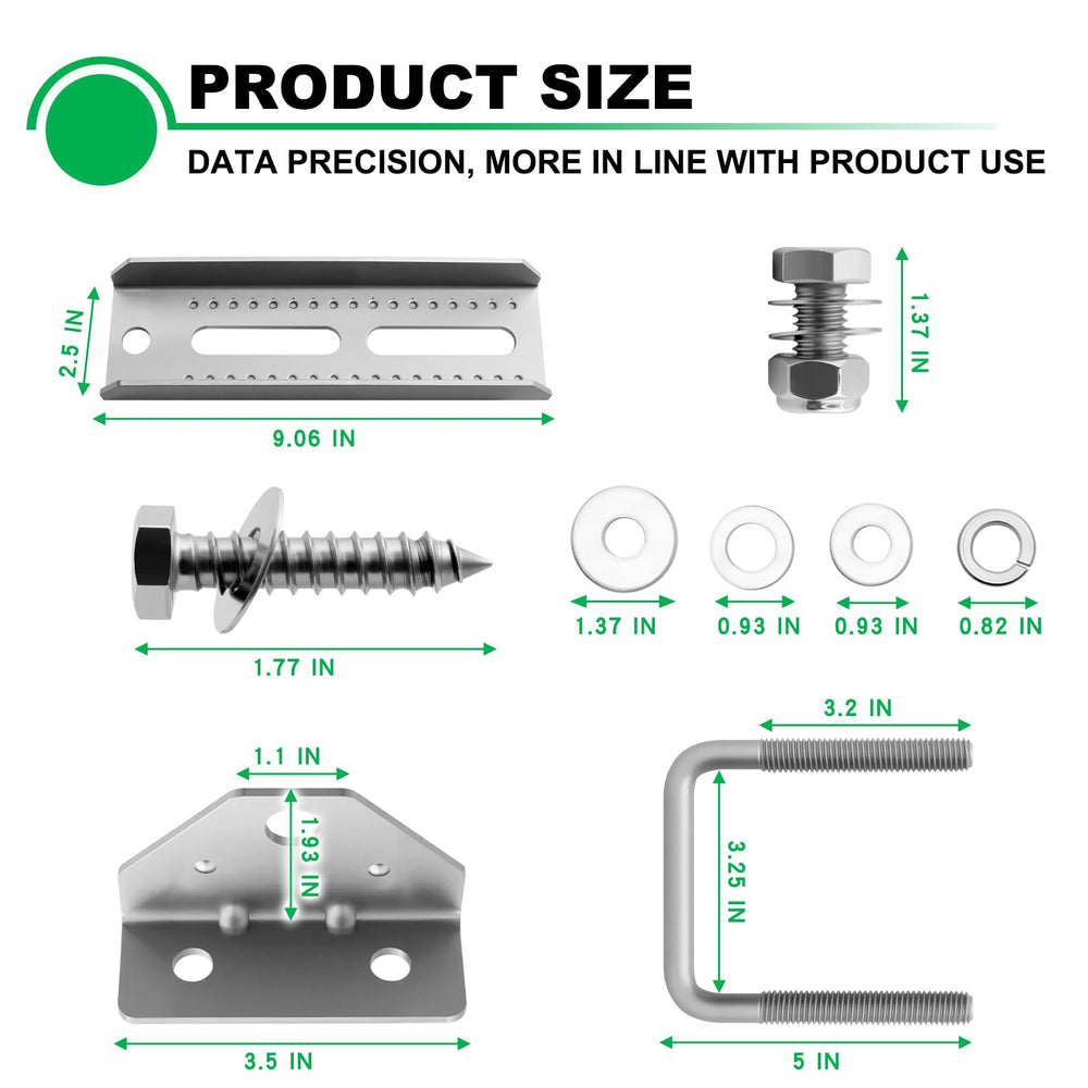 Andorm clamp base detail showing secure fit on crossmember for vibration-resistant support