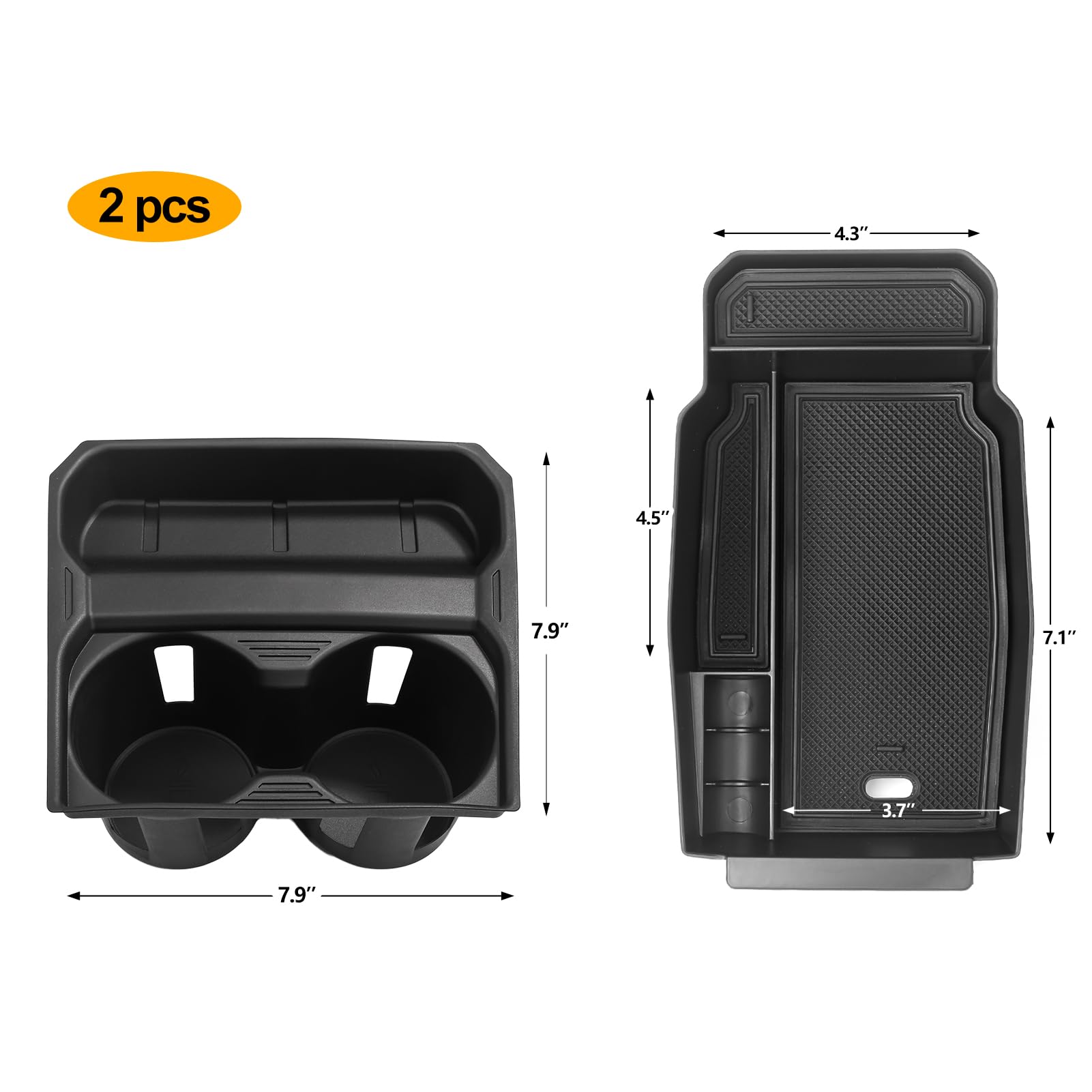 ANFOKAS rubber pad close-up protecting items and reducing noise in console
