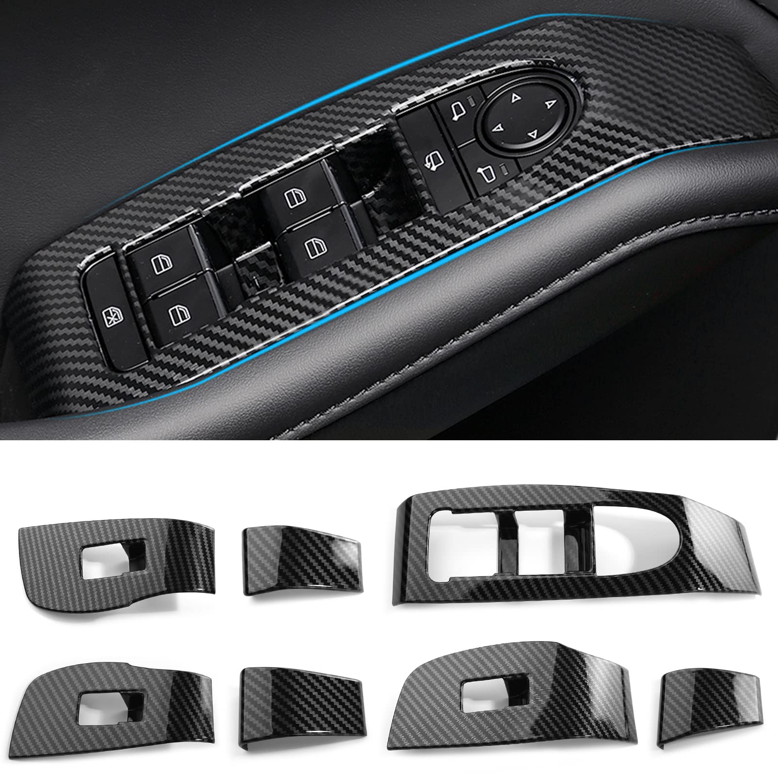ANFOKAS front panel overview showing clean carbon look and precise fit