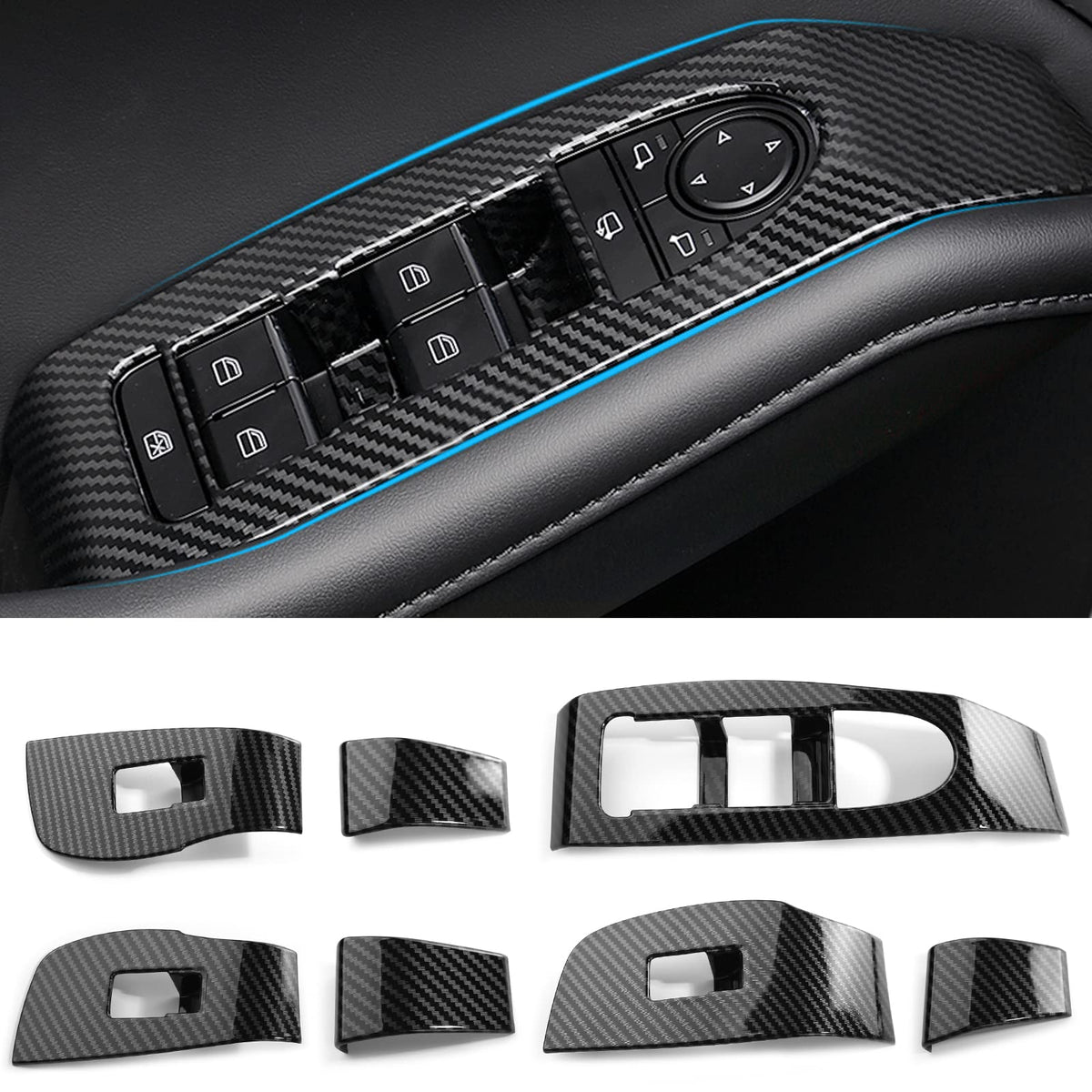 ANFOKAS front panel overview showing clean carbon look and precise fit