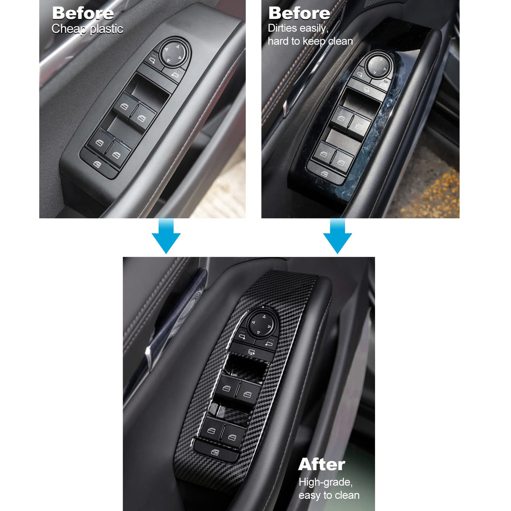 ANFOKAS installed on car door demonstrating clean upgrade and improved appearance