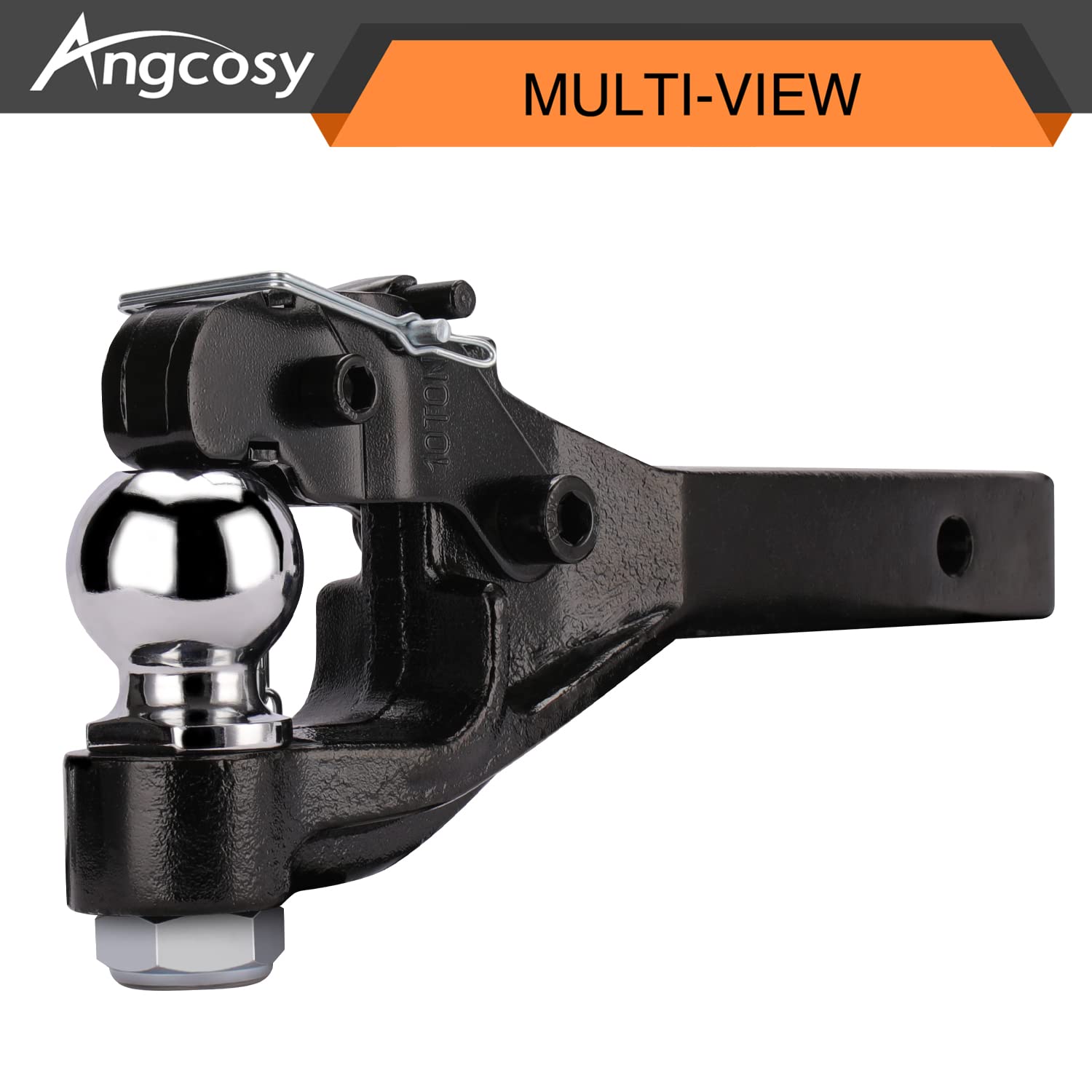 ANGCOSY detailed chrome-plated hitch ball demonstrating corrosion resistance and durability