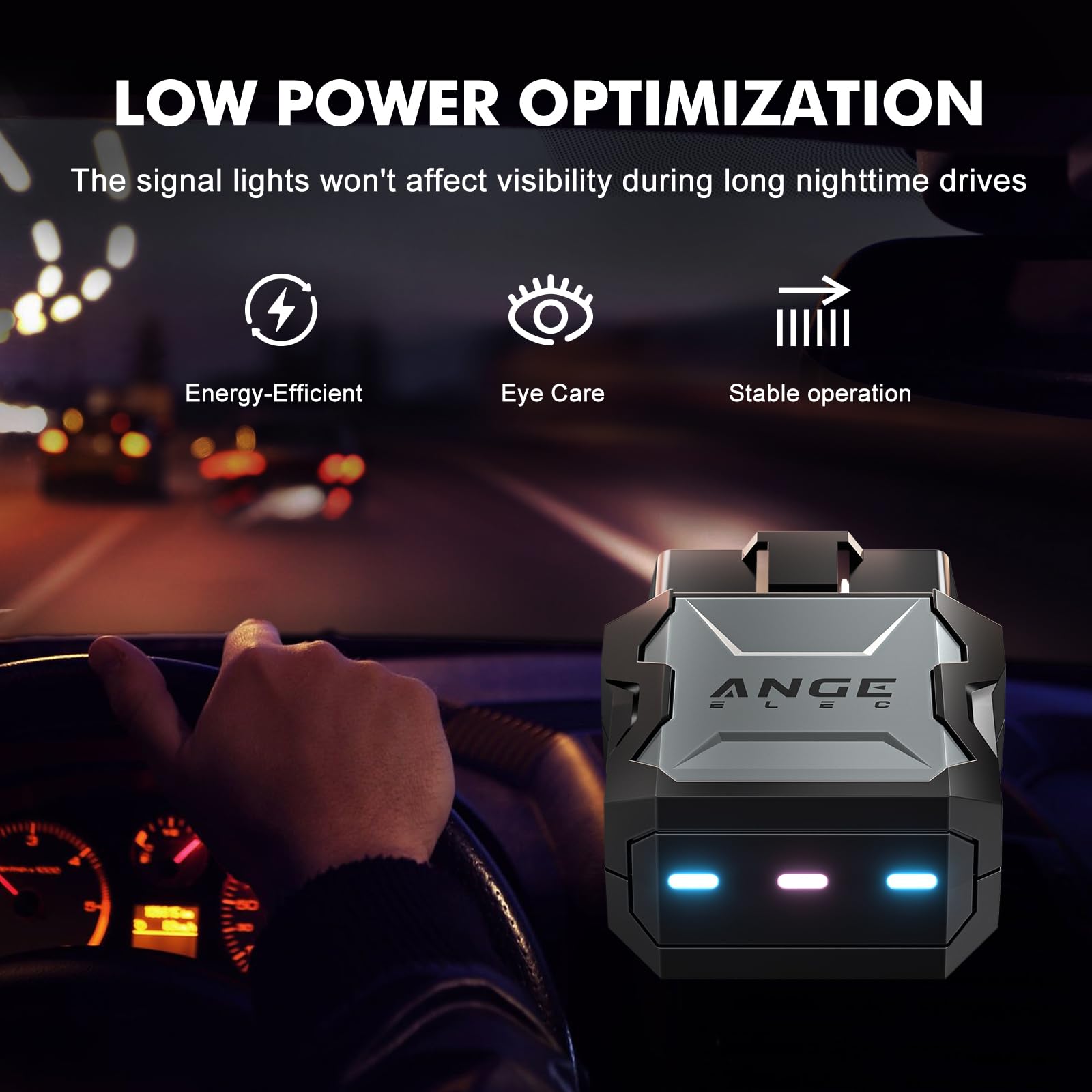 ANGE ELEC AG001 Pro installed inside truck interior showing improved drive feel