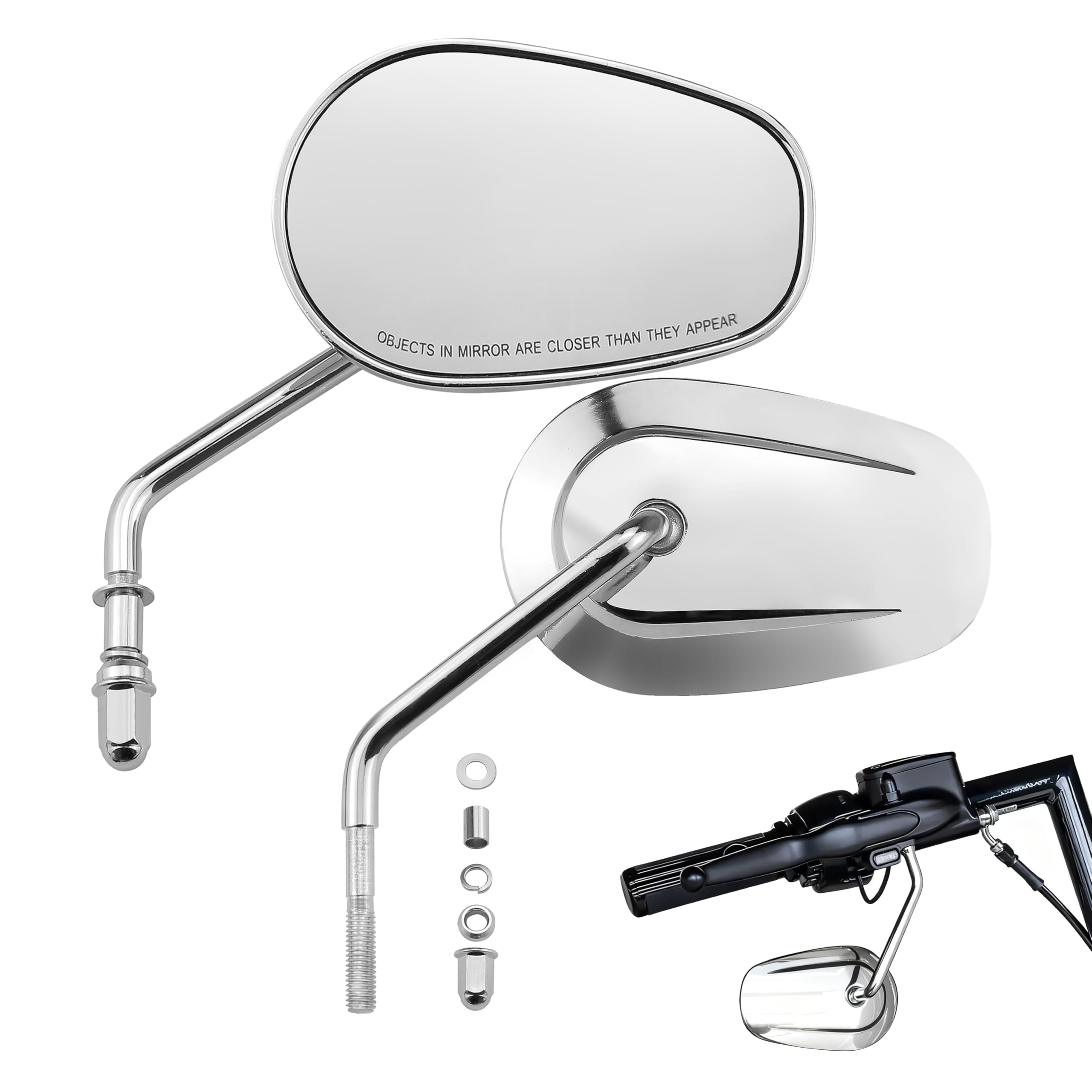 ANGRY GRIT mirror beside a hand showing scale and compact, sturdy build