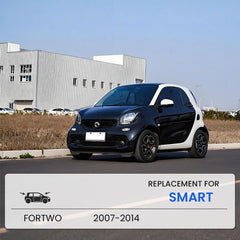 ANIKLUIM blade mounted on Smart Fortwo windshield demonstrating easy installation