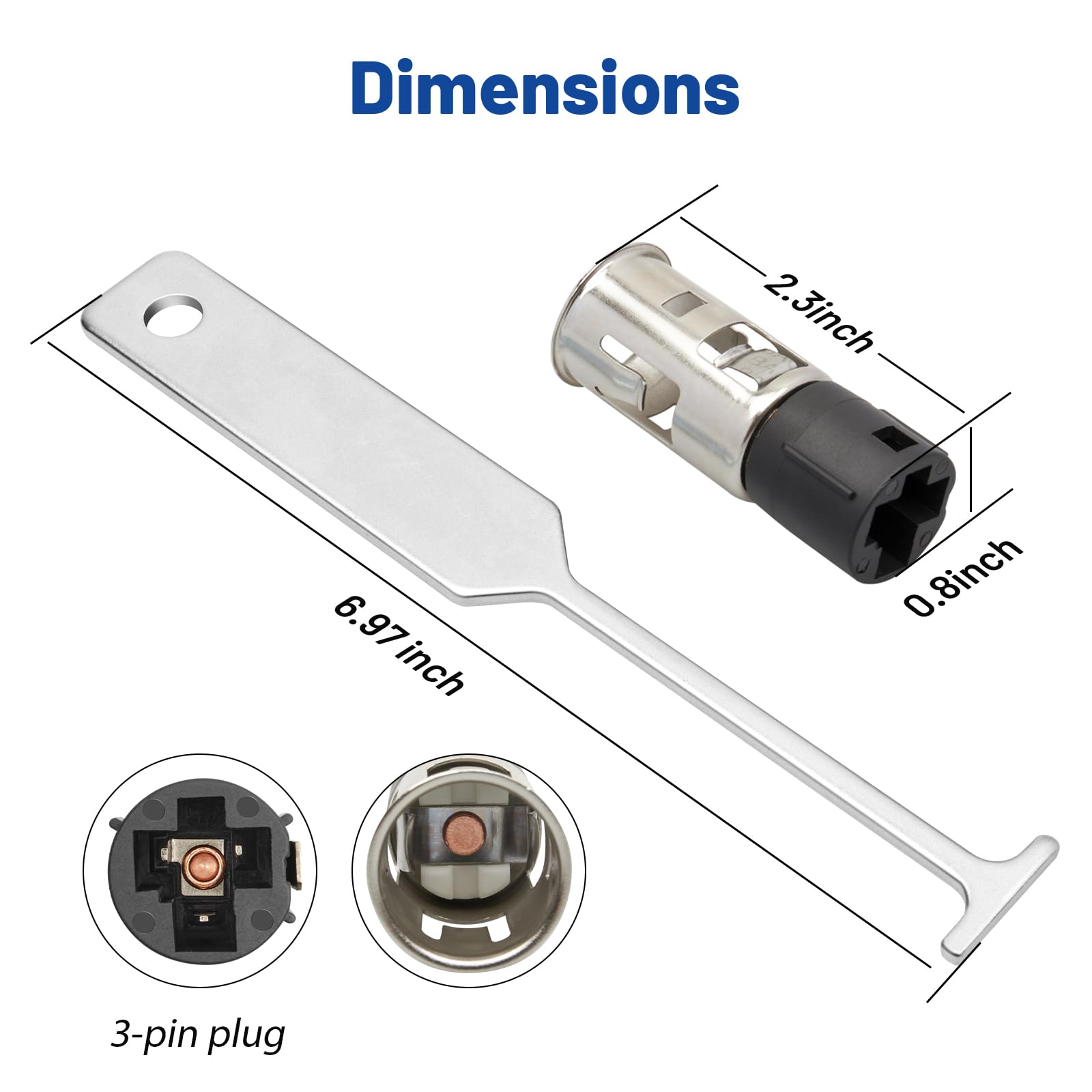 Anina packaging and contents overview showing socket plus removal tool for a complete repair