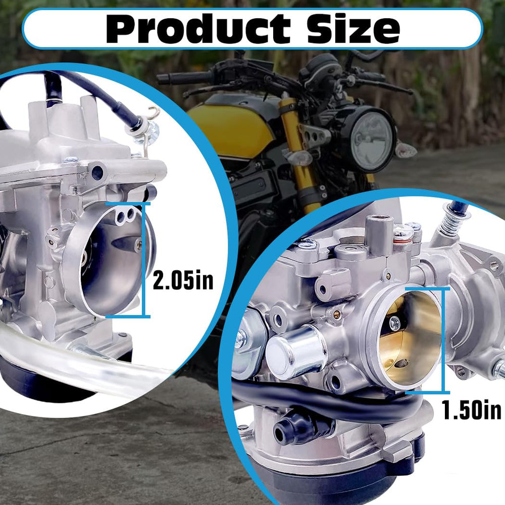 Aniro Moto carburetor installed in YFM350 engine bay restoring consistent fueling