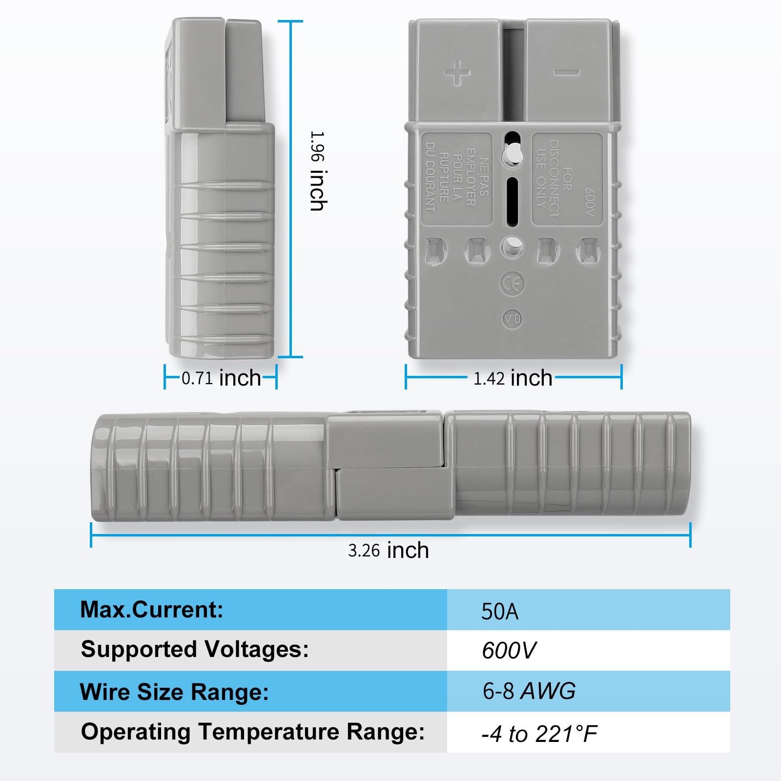 ANKG housing angle showing stainless steel spring lock that prevents vibrations loosening