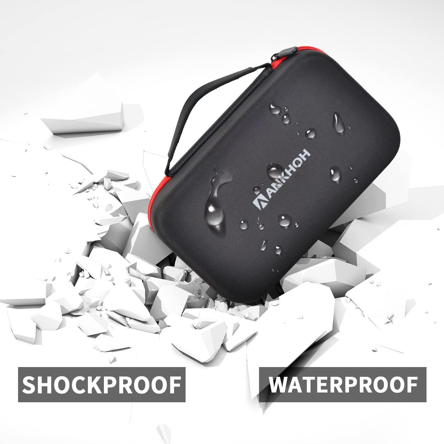 ANKHOH sturdy top handle and 360-degree zipper for quick access and easy transport