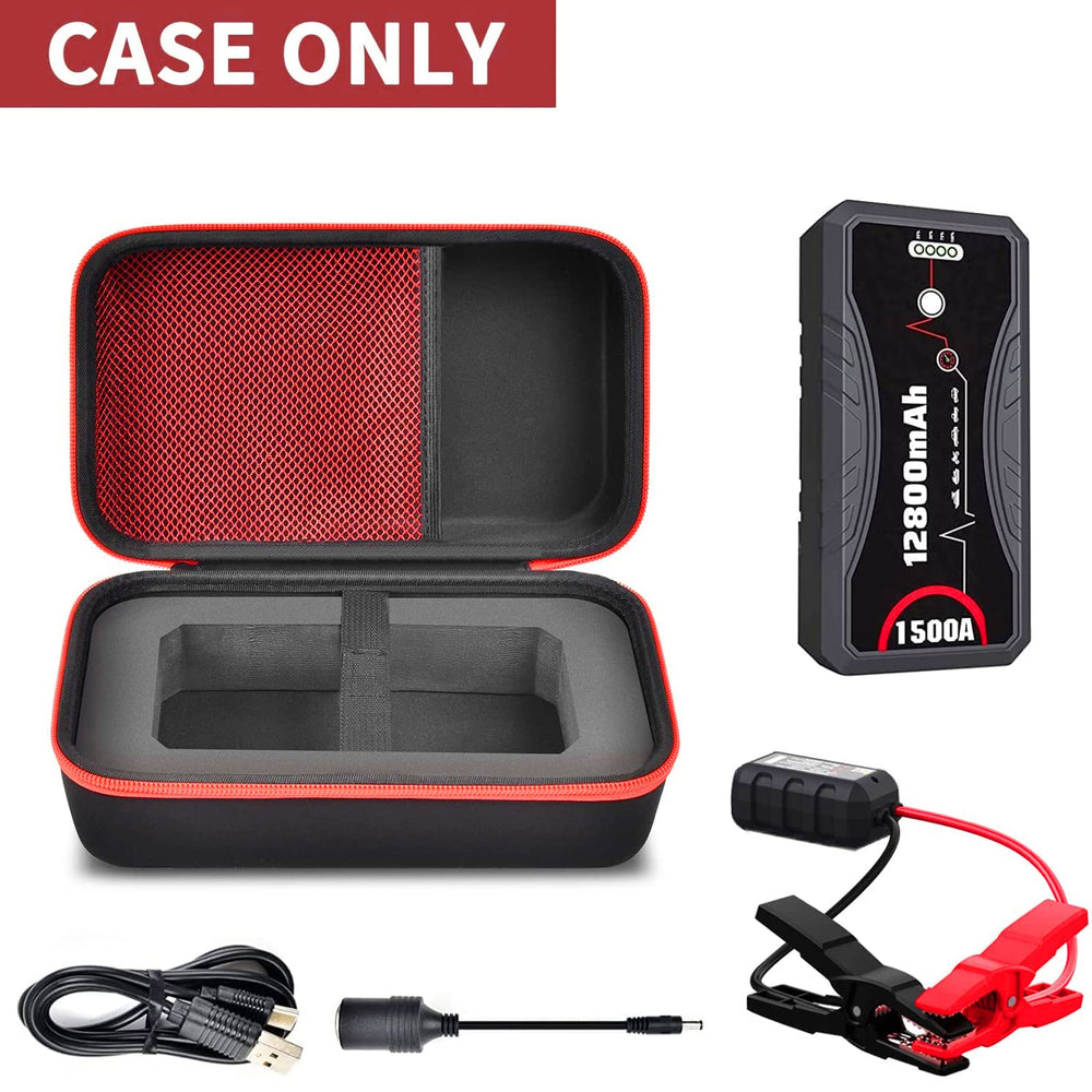 ANKHOH open case with NEXPOW jump starter inside showing organized storage benefit