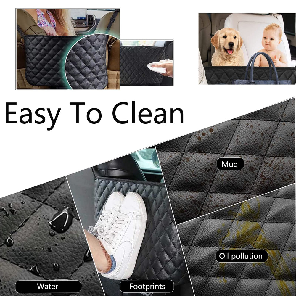 ANLEM installed as a barrier behind front seats keeping pets and items from falling