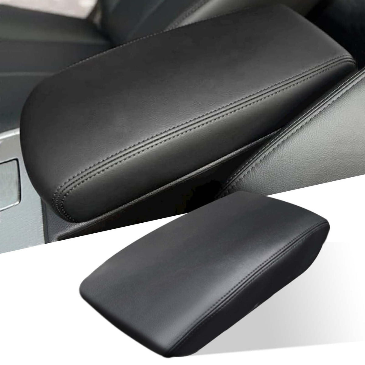 ANMOSVO front view of armrest cover showing neat fit and clean look