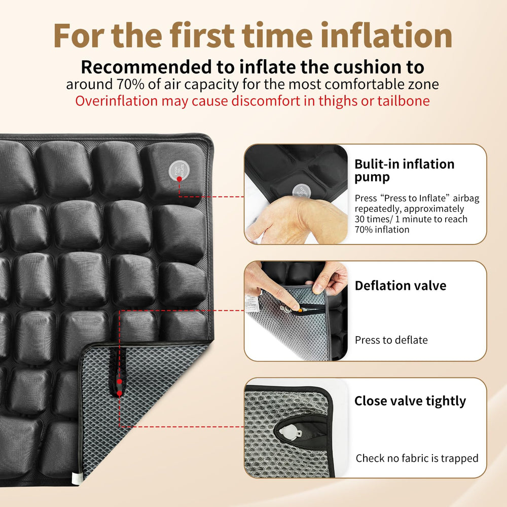 ANMSVI non-slip base image showing stability on chair surfaces