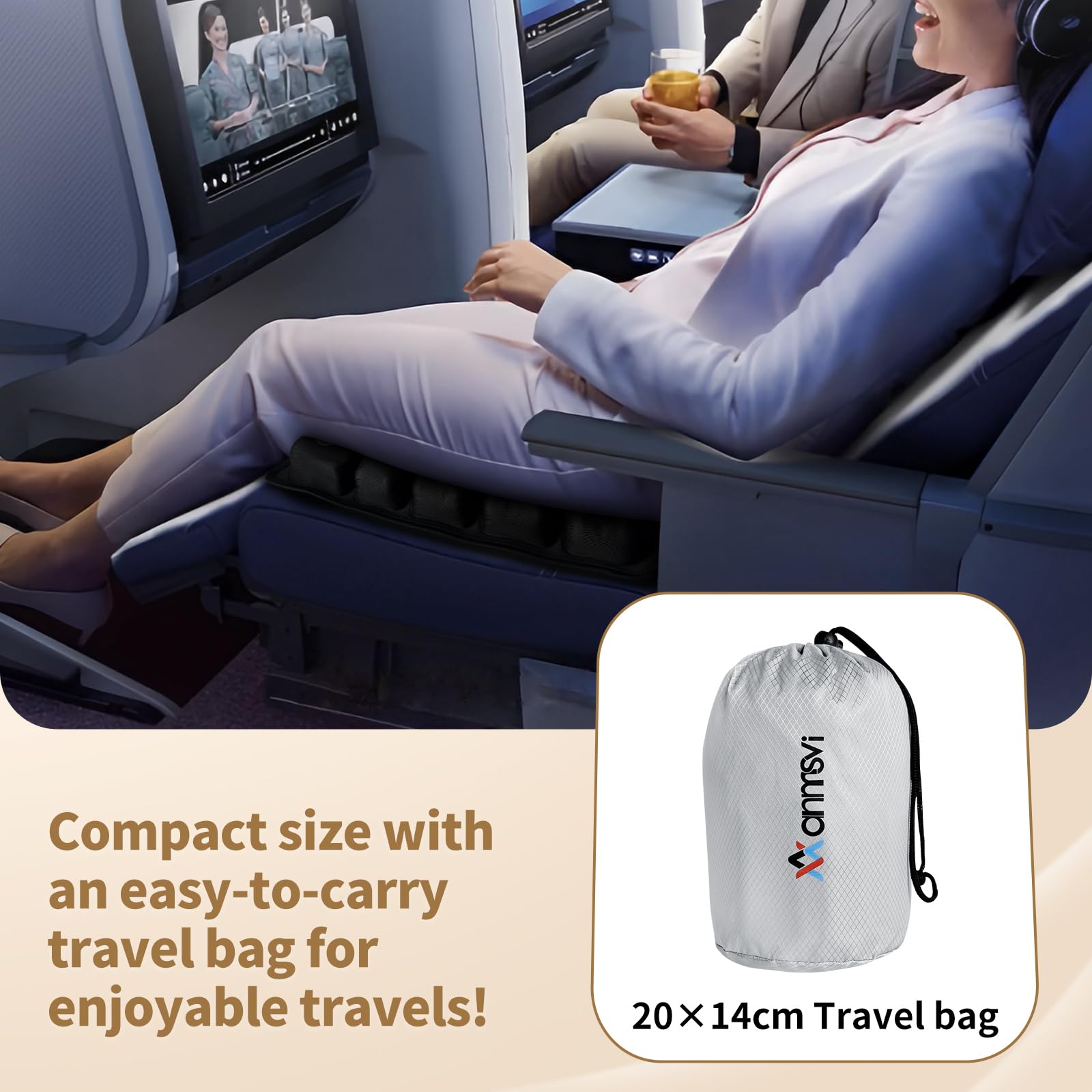 ANMSVI cushion on car seat demonstrating travel comfort and breathability
