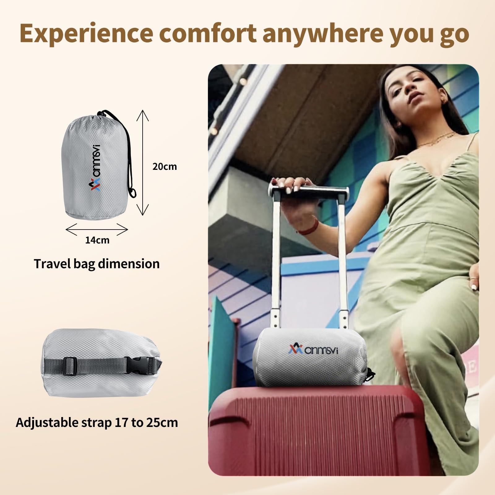 ANMSVI removable breathable cover close-up for easy washing and hygiene