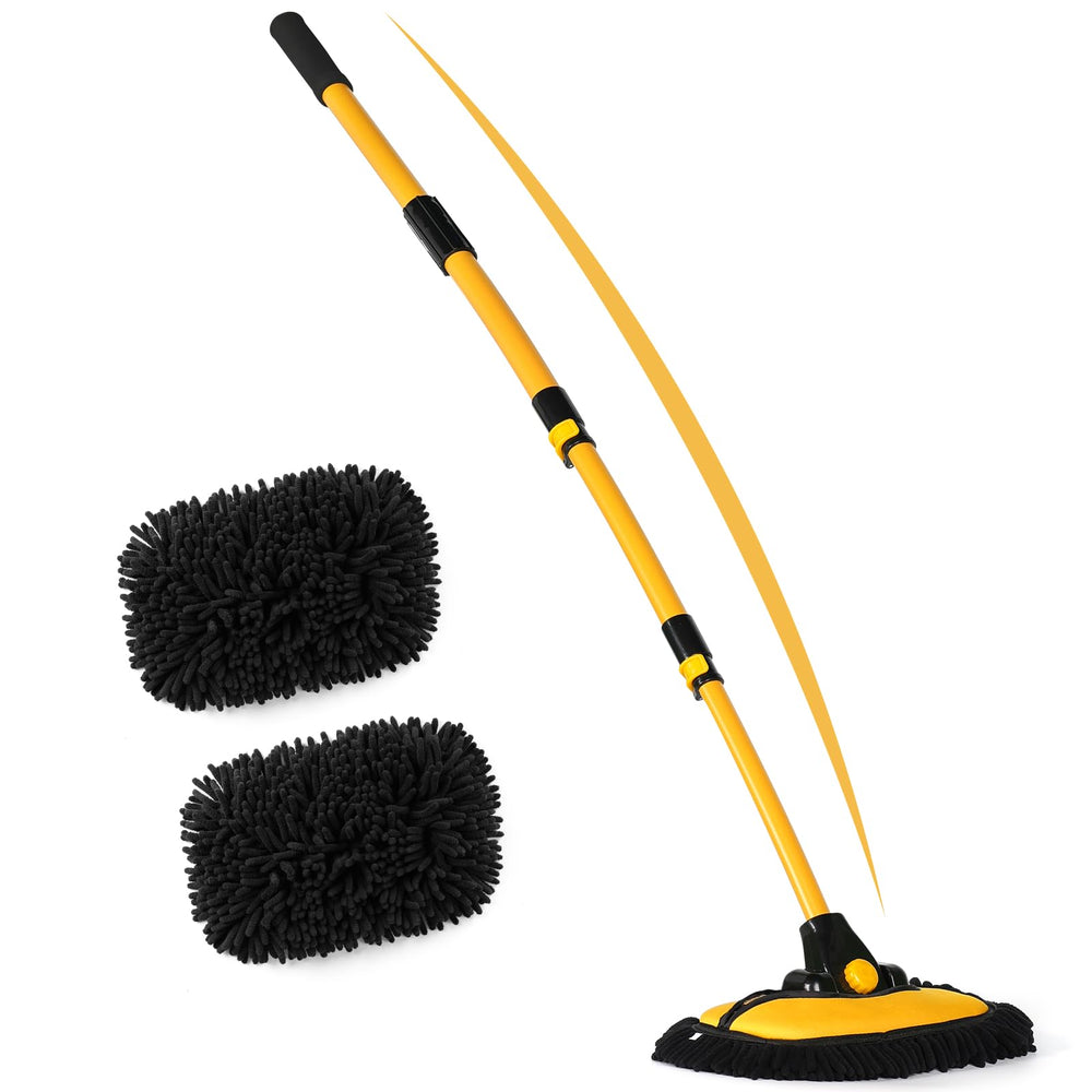 anngrowy packed kit front view showing pole and mop heads for complete cleaning