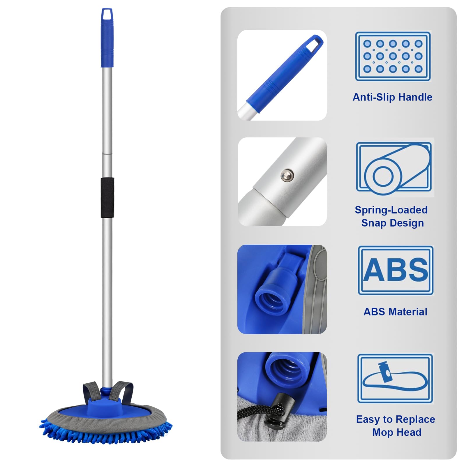 anngrowy removable head used as a mitt for wheel and trim cleaning precision