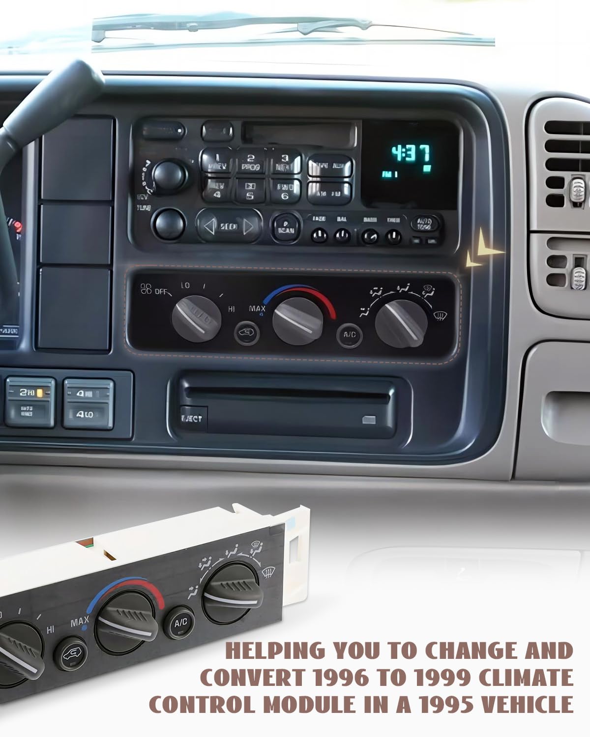 ANODZU harness installed in dash demonstrating plug-in upgrade without cutting