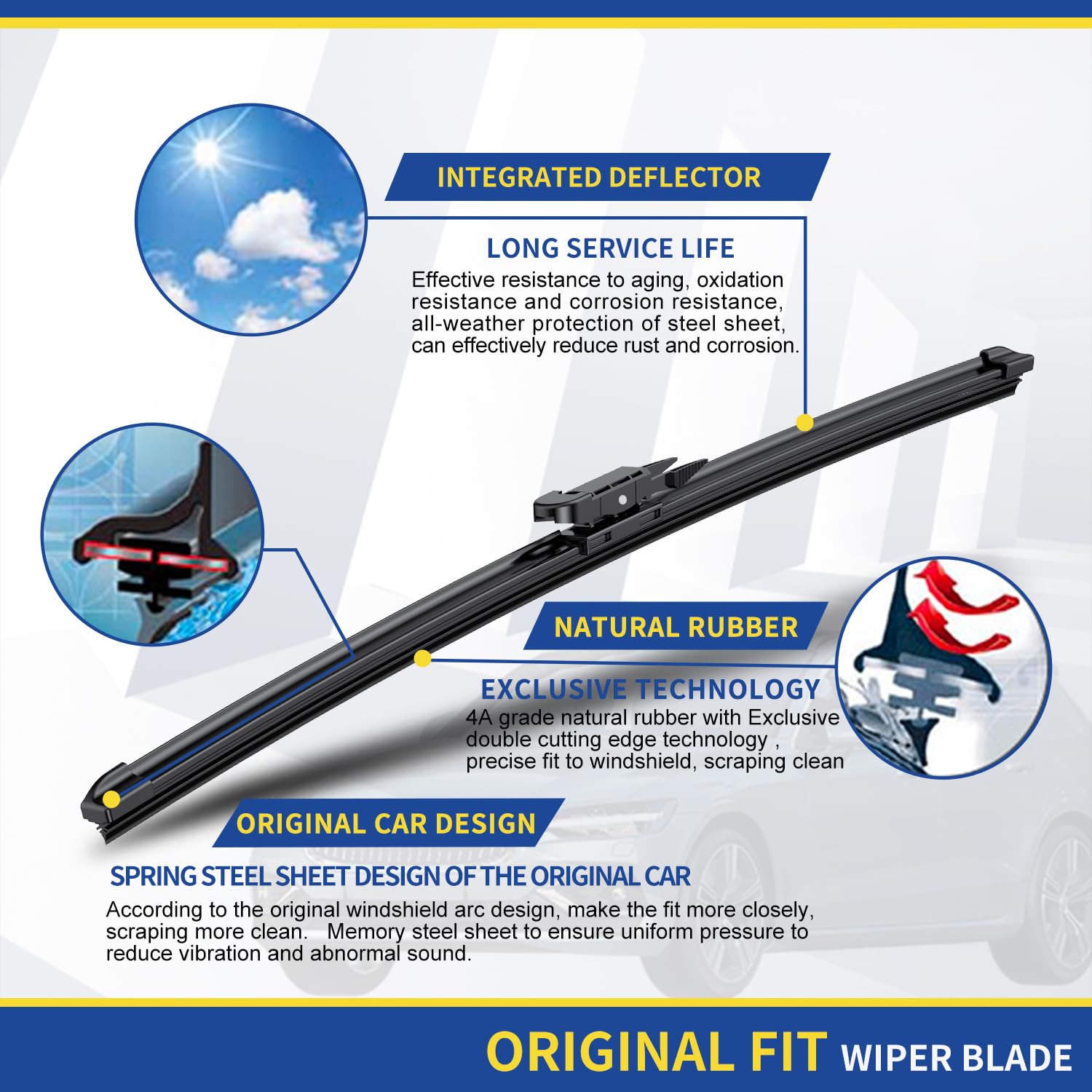 ANRDDO blade installed on Ford Explorer windshield improving visibility