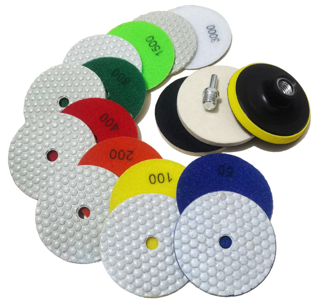 ANTENGDATOOL front packaging showing 11-piece 4 inch polishing kit and benefits