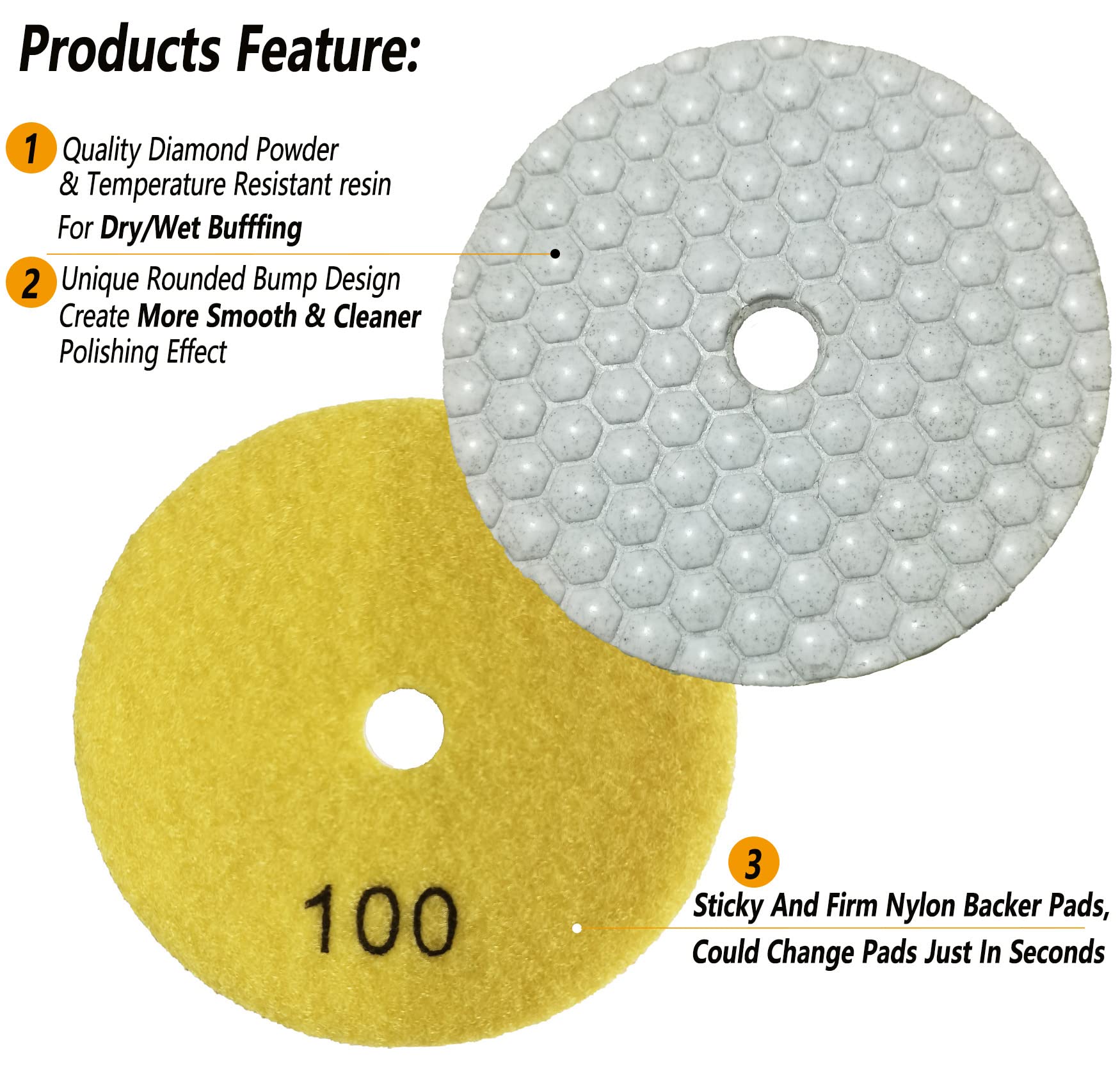 ANTENGDATOOL wool felt buffing pad detail for high-gloss finishing benefit
