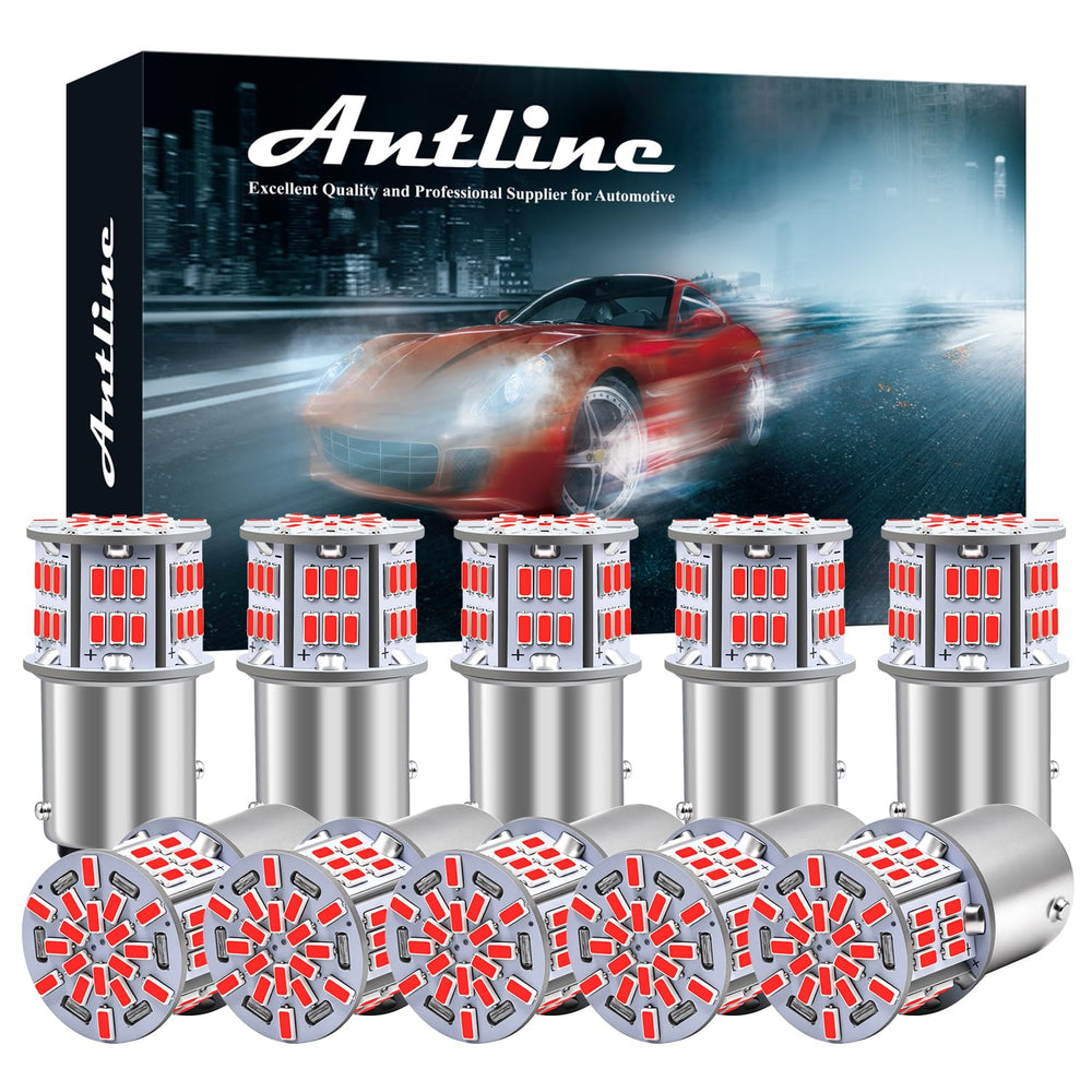 Antline front view pair showing red LEDs and bright visibility benefit