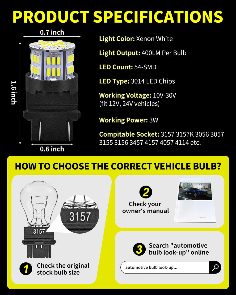 Antline comparison with halogen bulb showing brighter output and lower power draw