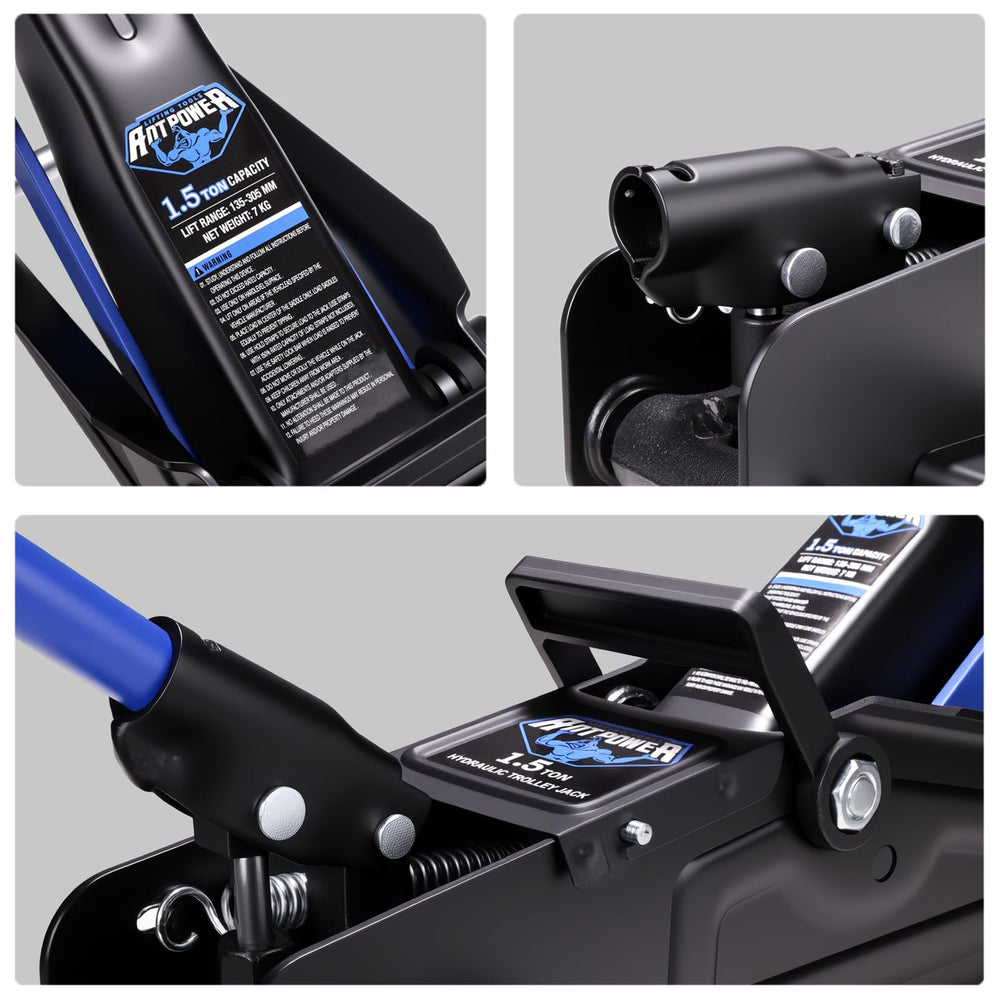 ANTPOWER two-piece handle folded for compact storage and leverage