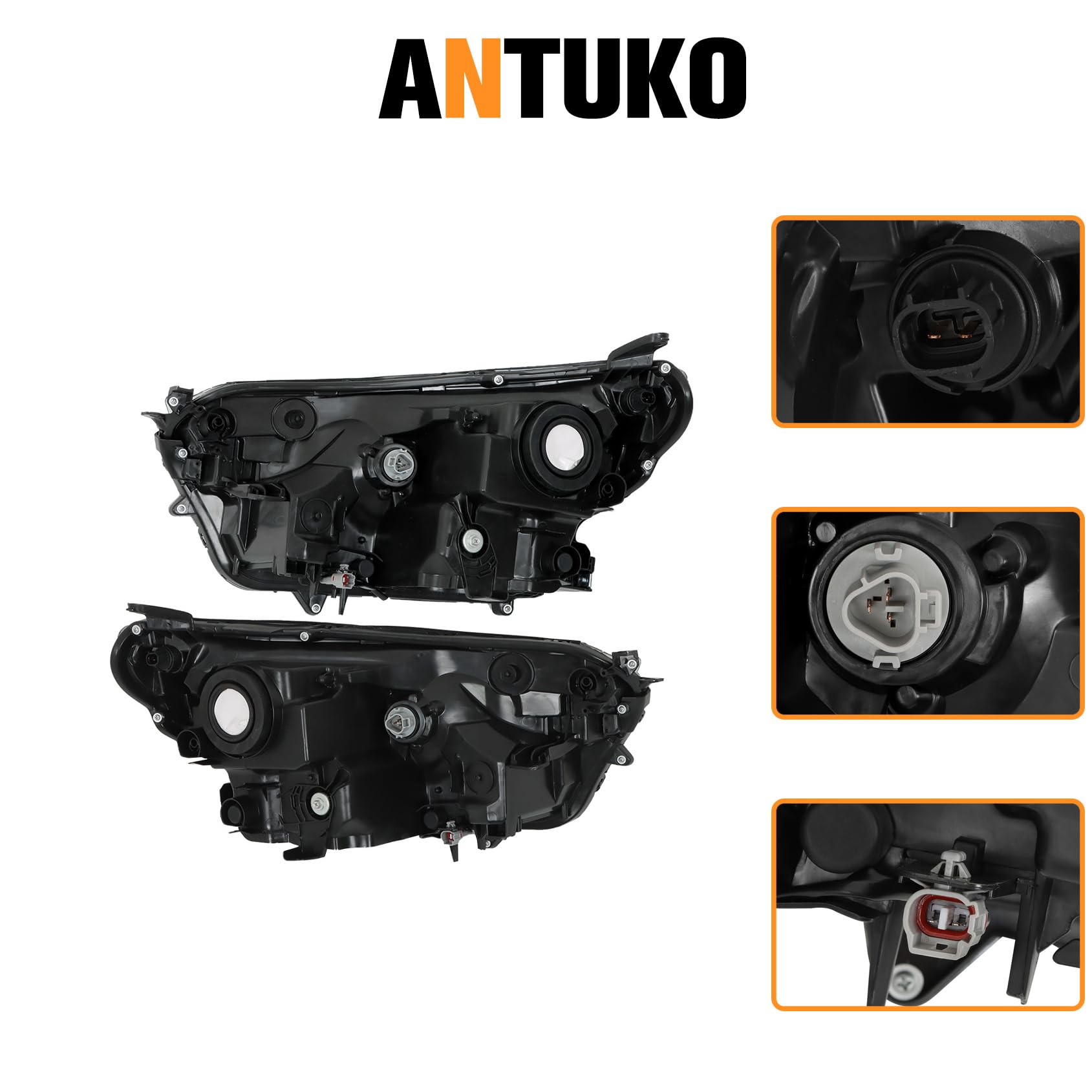 ANTUKO amber reflector close-up improving side visibility and recognition benefit