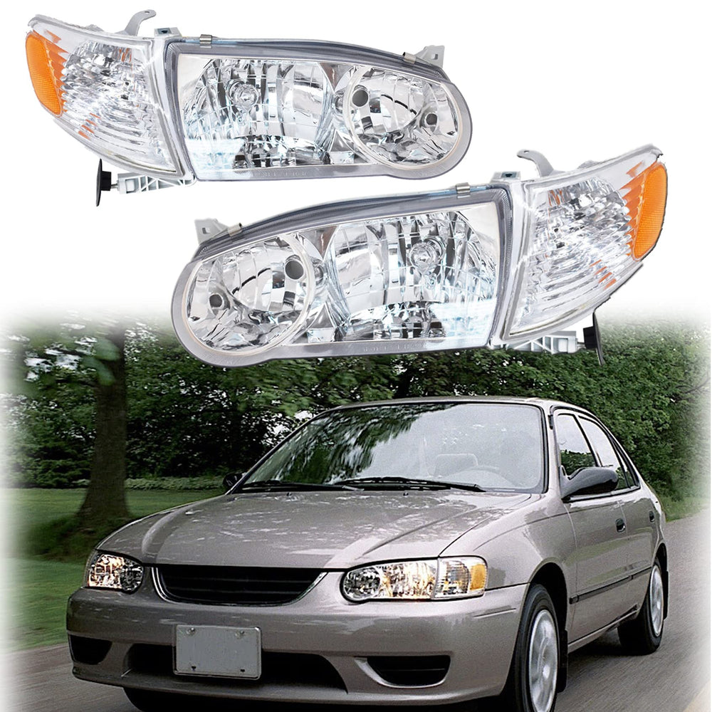 ANTUKO front pair headlights installed showing clean lens and improved visibility