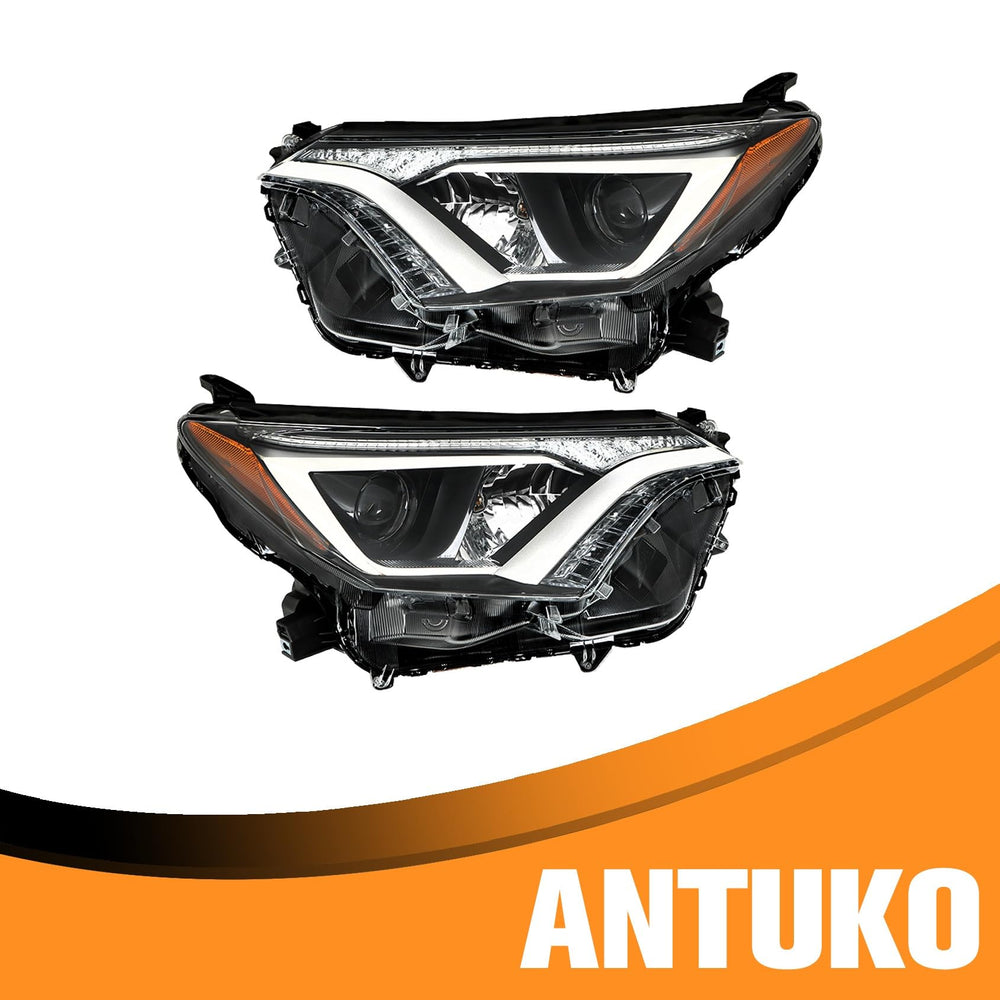 ANTUKO left headlight close-up showing mounting points and construction benefit