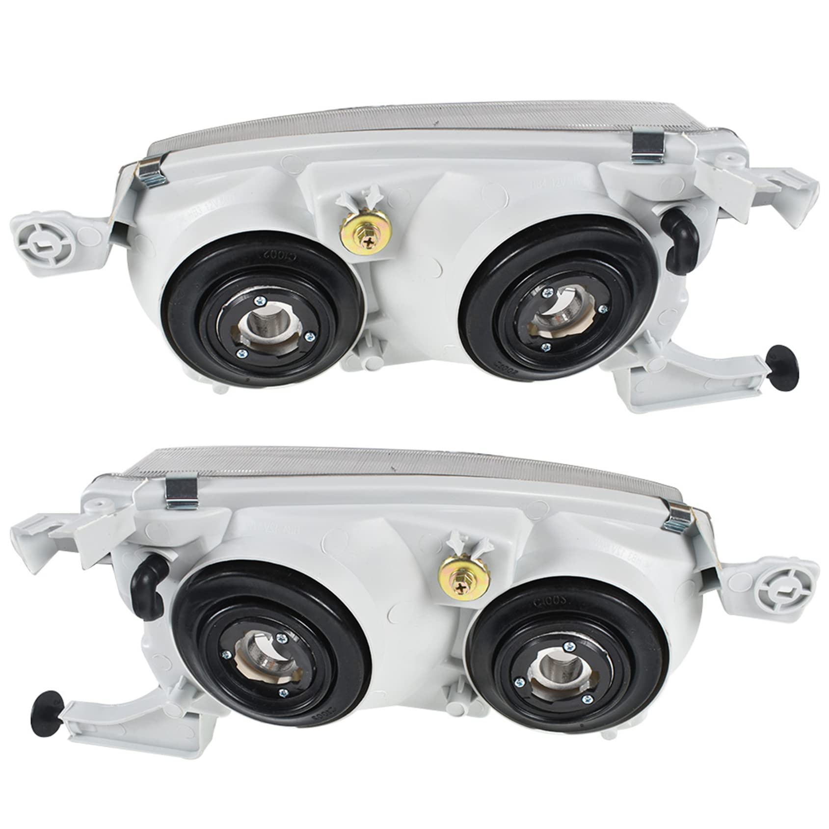 ANTUKO headlights installed on Corolla demonstrating exact fit and factory look