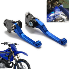 AnXin front view of blue brake and clutch levers showing complete kit and fitment benefit