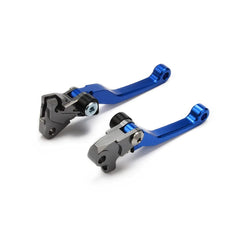 AnXin levers installed on Yamaha YZ handlebar showing direct-fit replacement benefit
