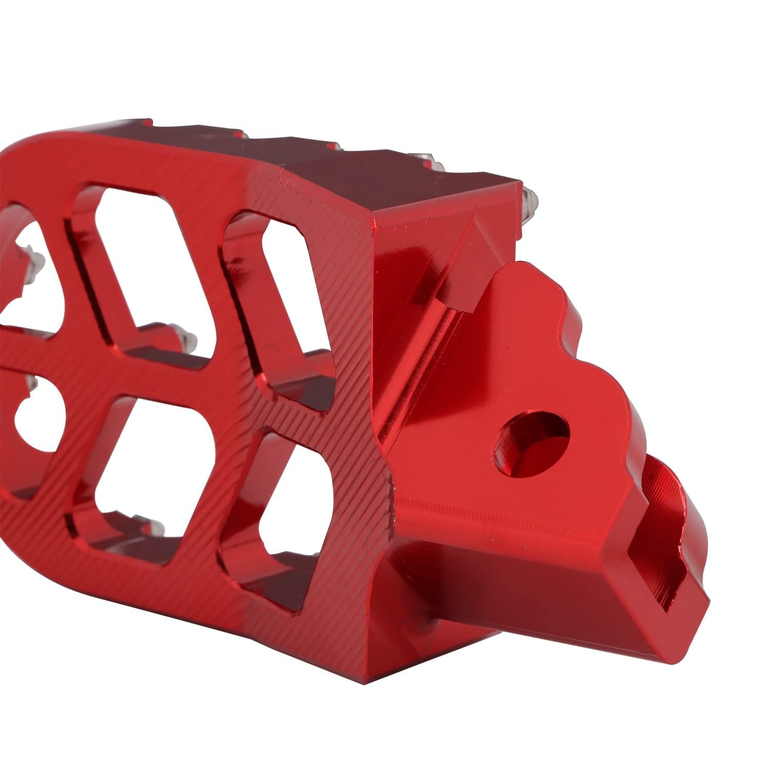 AnXin pegs mounted on CRF110F in riding scene improving rider control