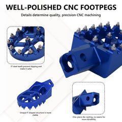 AnXin side profile foot peg illustrating reinforced Y-bridge strength