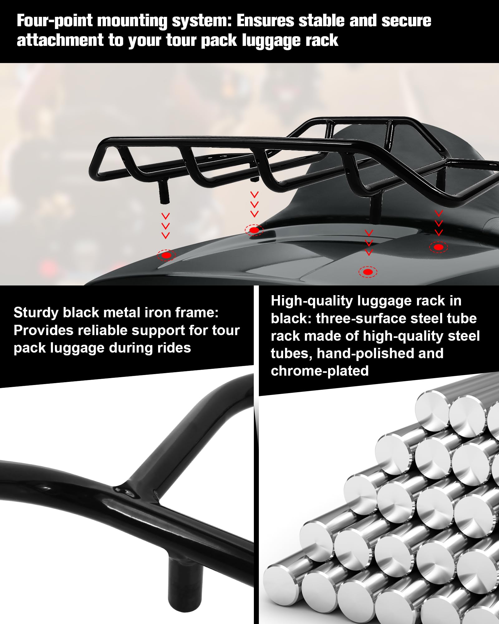 Aochuang side profile of rack highlighting low-profile fit and streamlined look