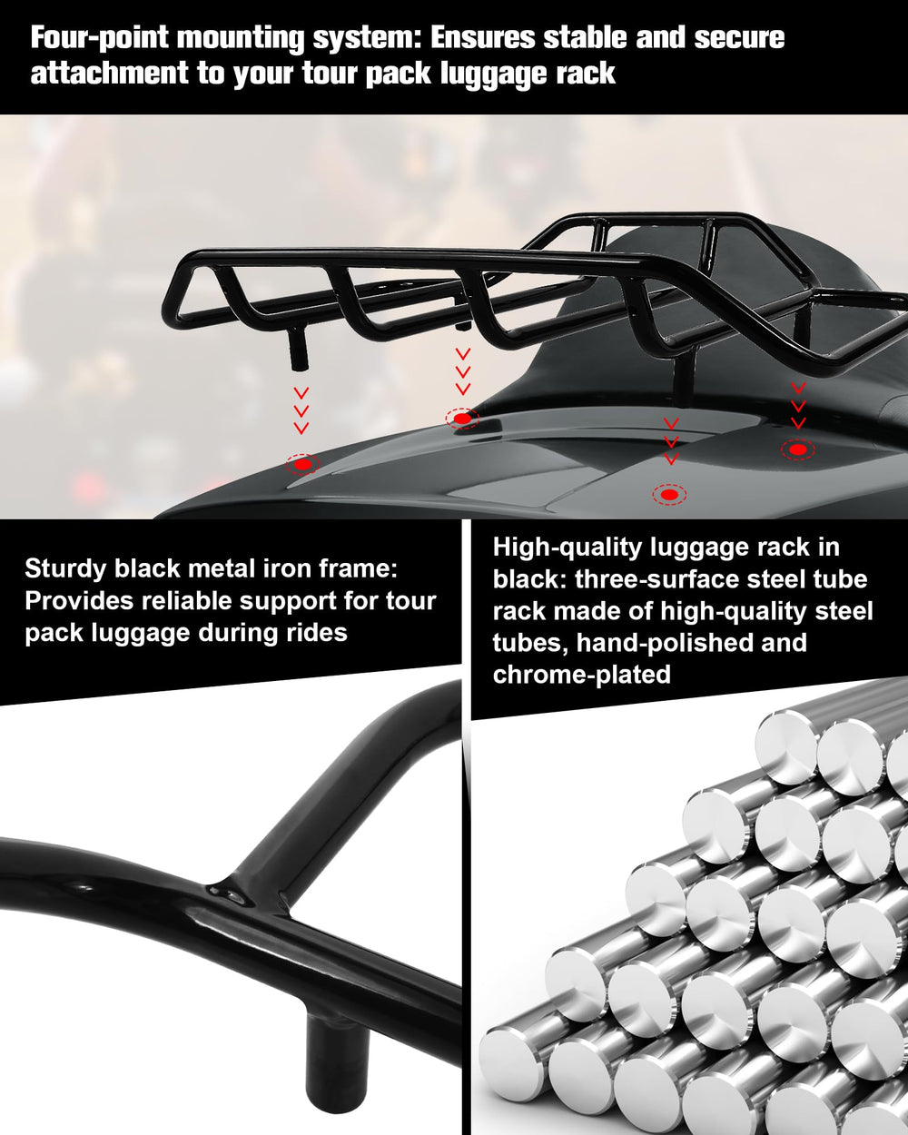 Aochuang side profile of rack highlighting low-profile fit and streamlined look