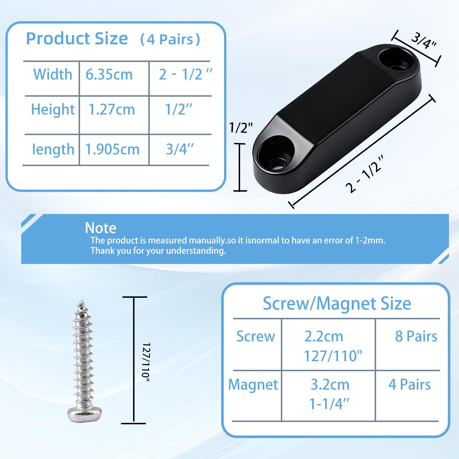 Aocies magnet close-up highlighting durable housing and strong pull benefit