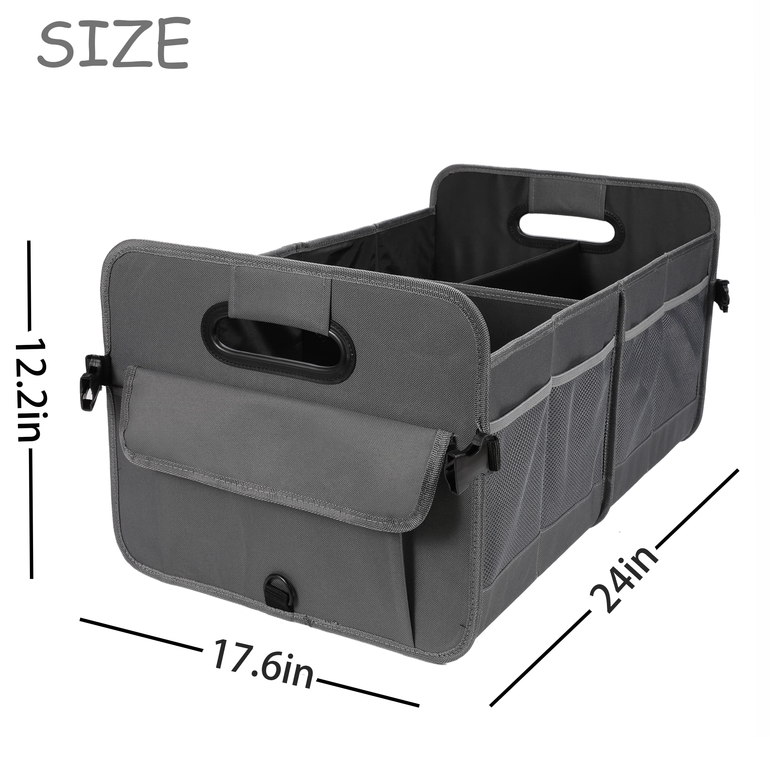 AOKJOY compartments filled with groceries keeping items separated and stable