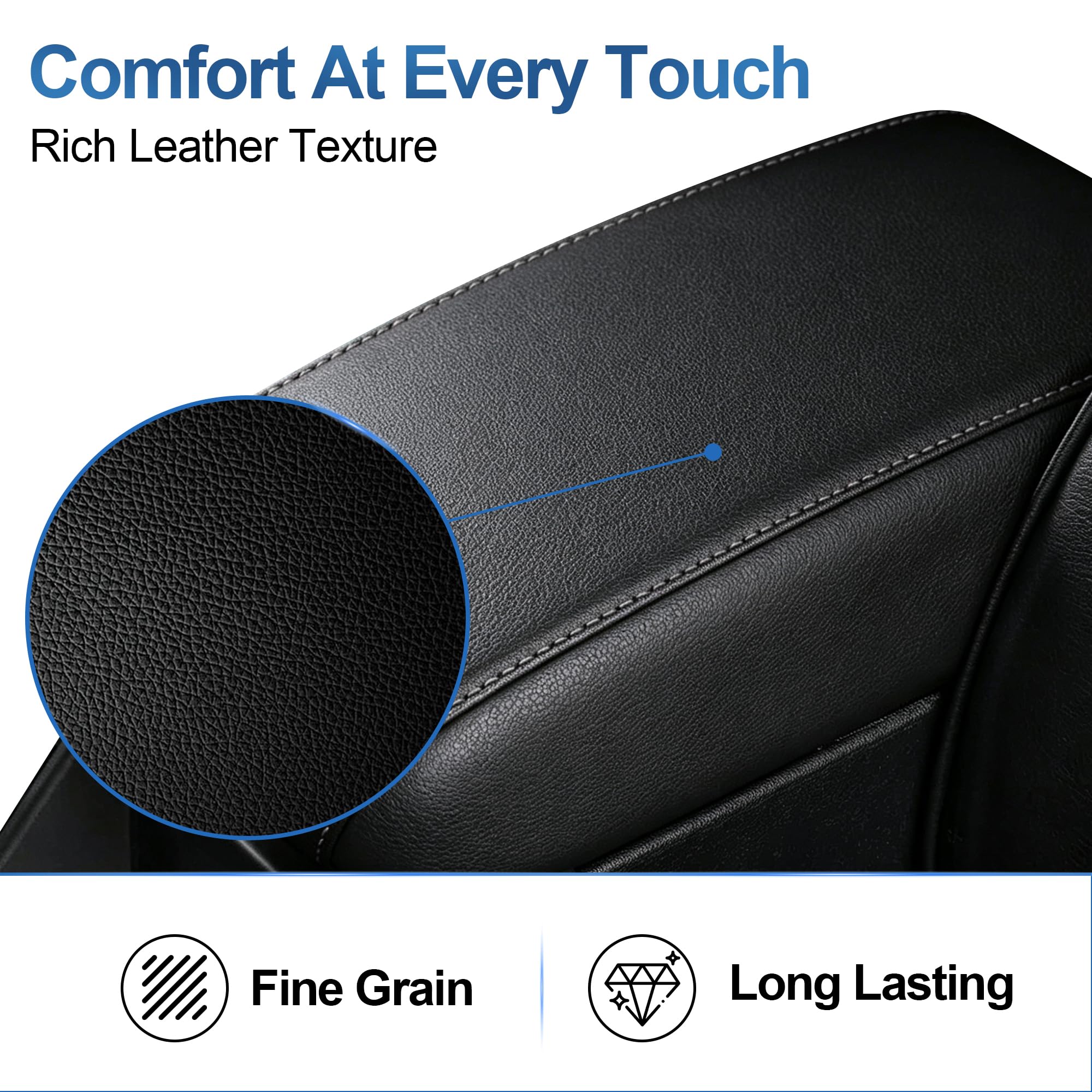 AOMSAZTO armrest in use with elbow rest showing added comfort on drives