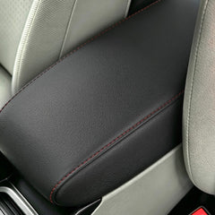AOMSAZTO closeup of red stitching highlighting sporty accent and durability