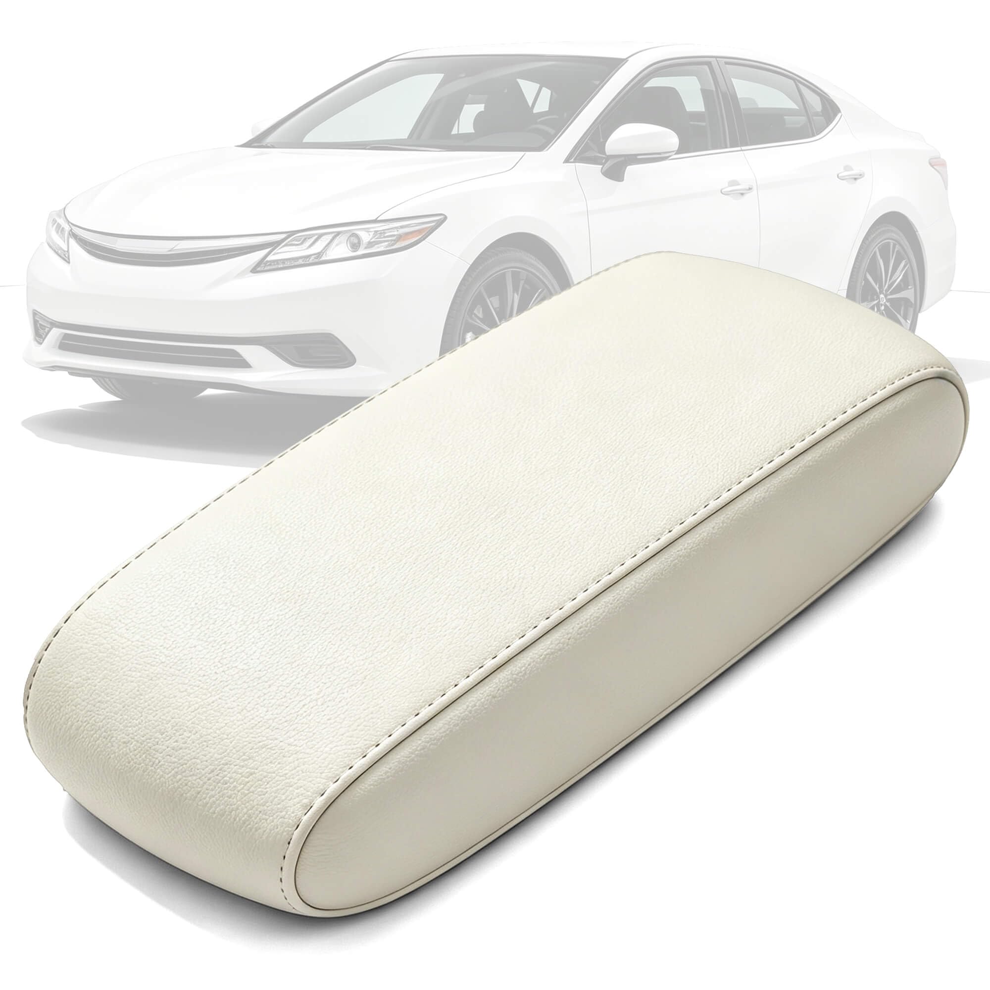AOMSAZTO front view of beige console cover shows neat fit and protection