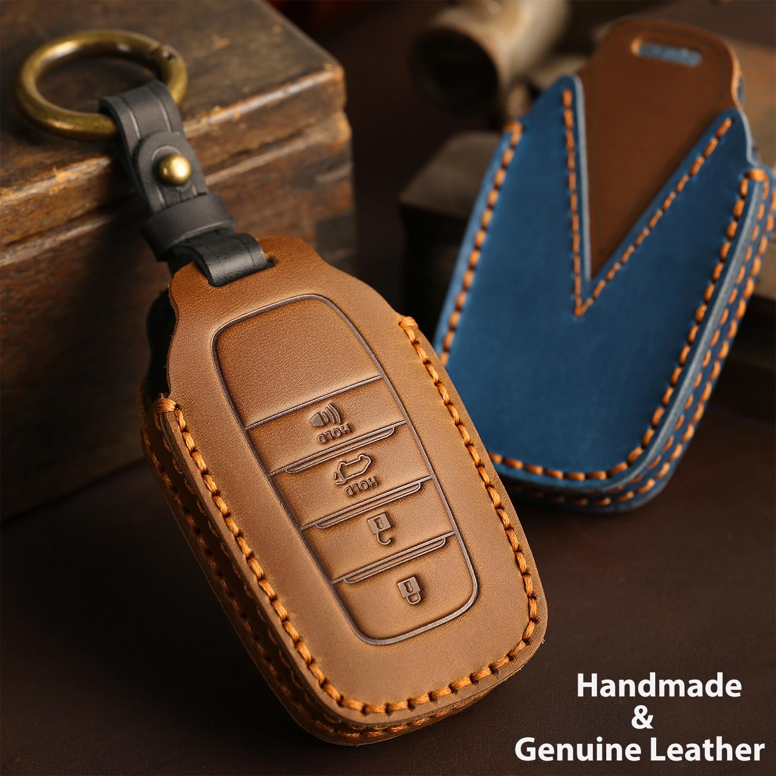 Aoocar key fob next to coin for scale showing compact size and portability