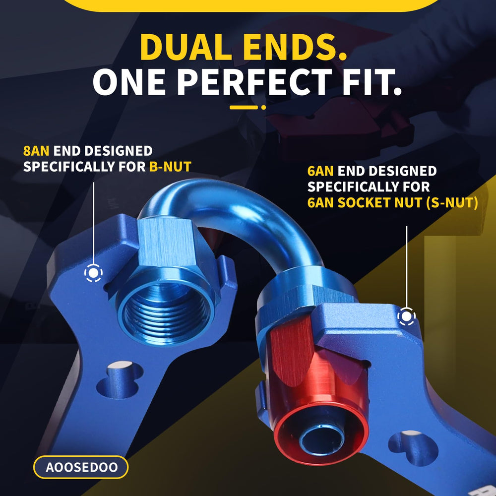AOOSEDOO set of exchangeable plugs for multiple AN sizes increasing versatility