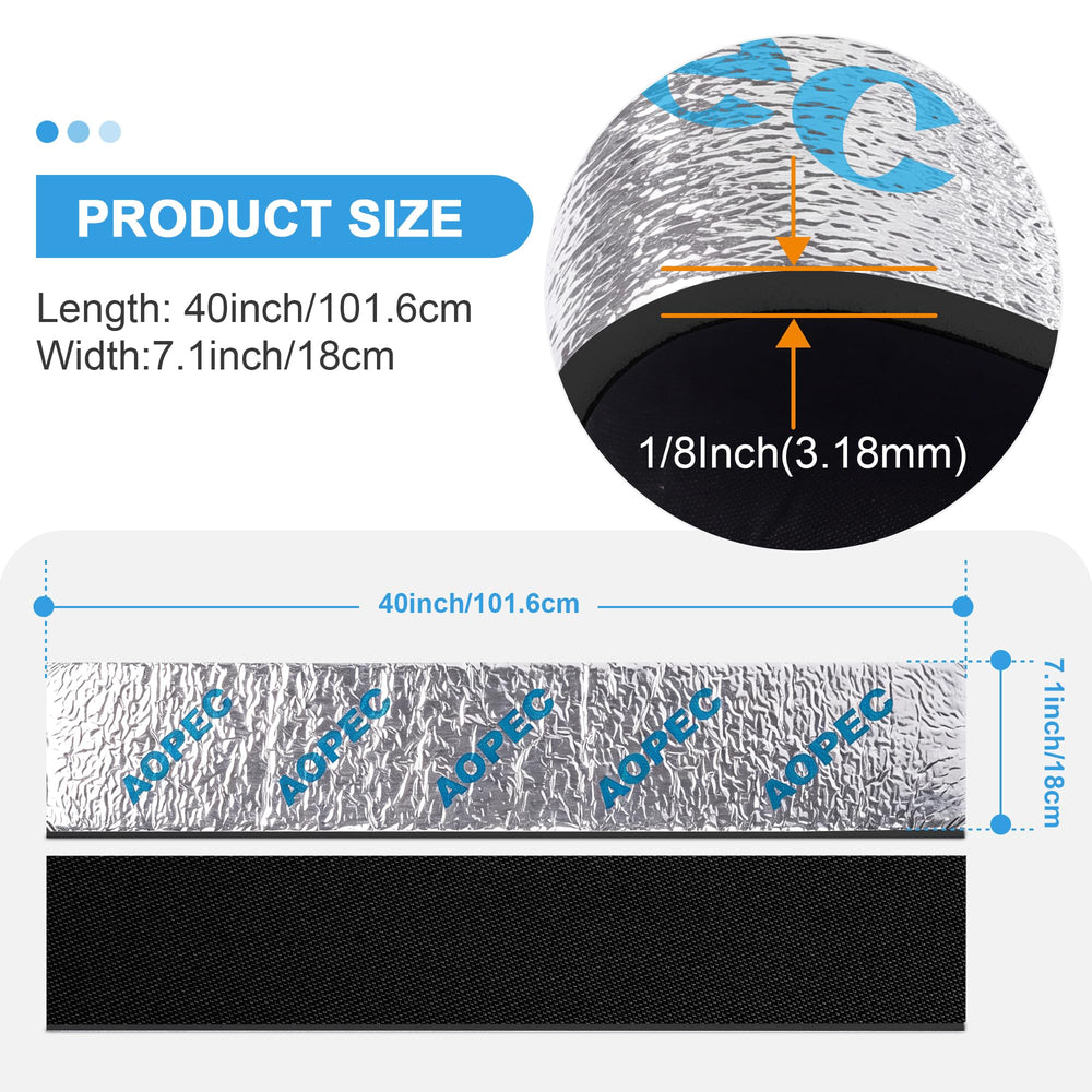 AOPEC close-up of thick insulation texture highlighting improved thermal retention benefit