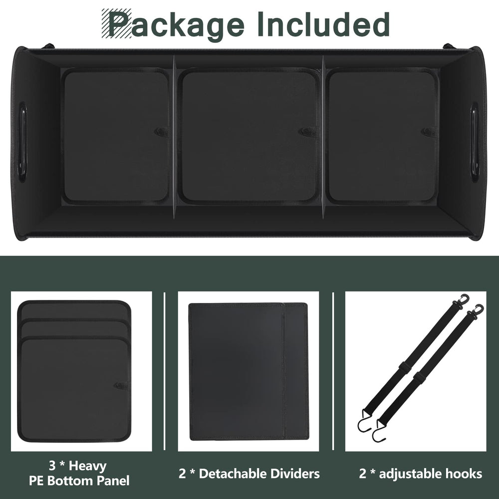 AOPHY trunk organizer folded flat for compact storage and space saving