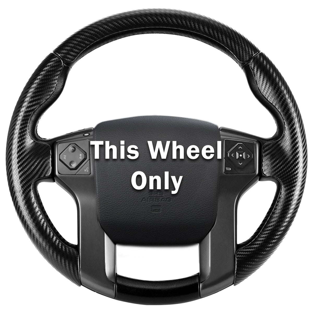 Aotoyou front view on steering wheel showing sleek upgrade and protection