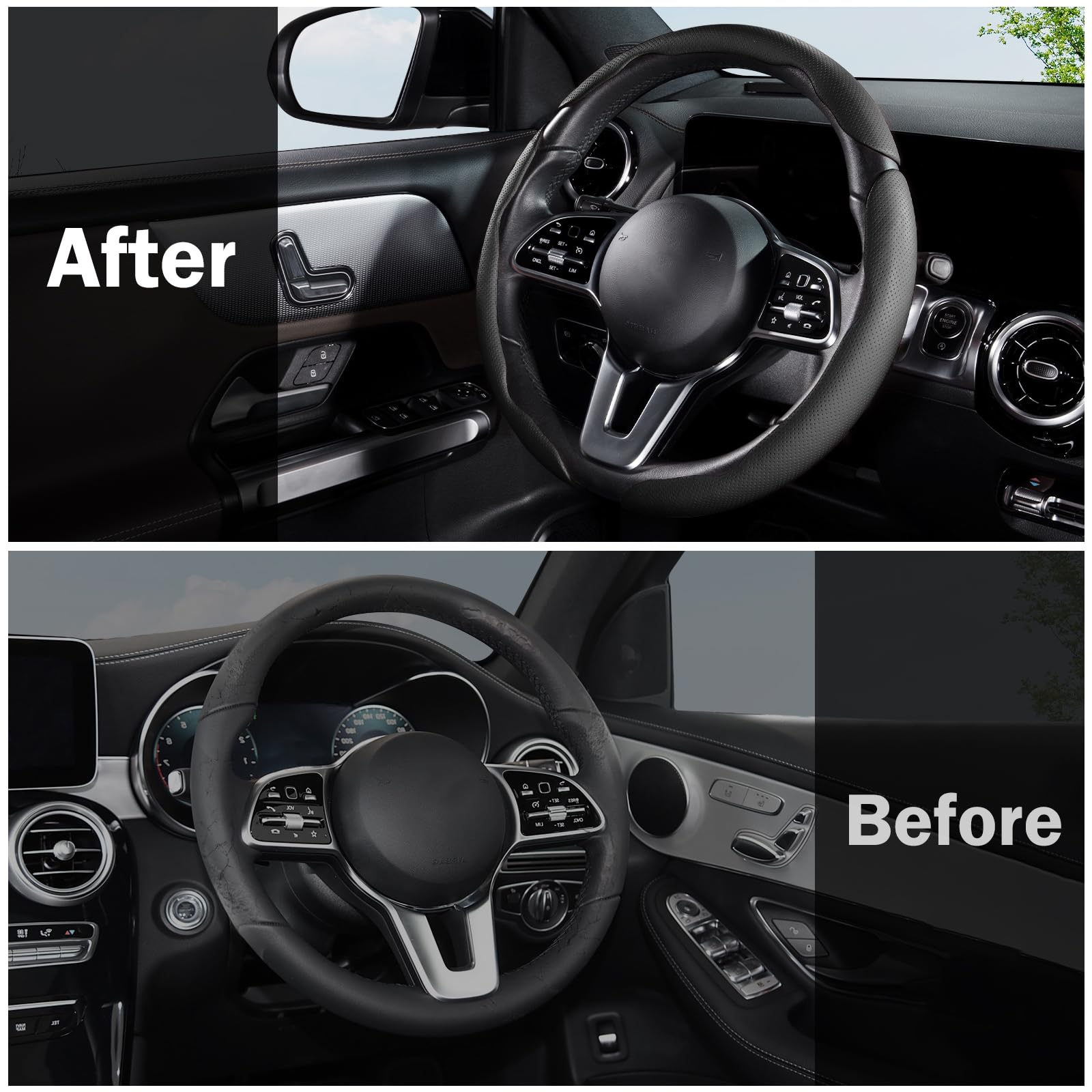 Aotoyou lifestyle shot in car interior showing upgraded look and comfort