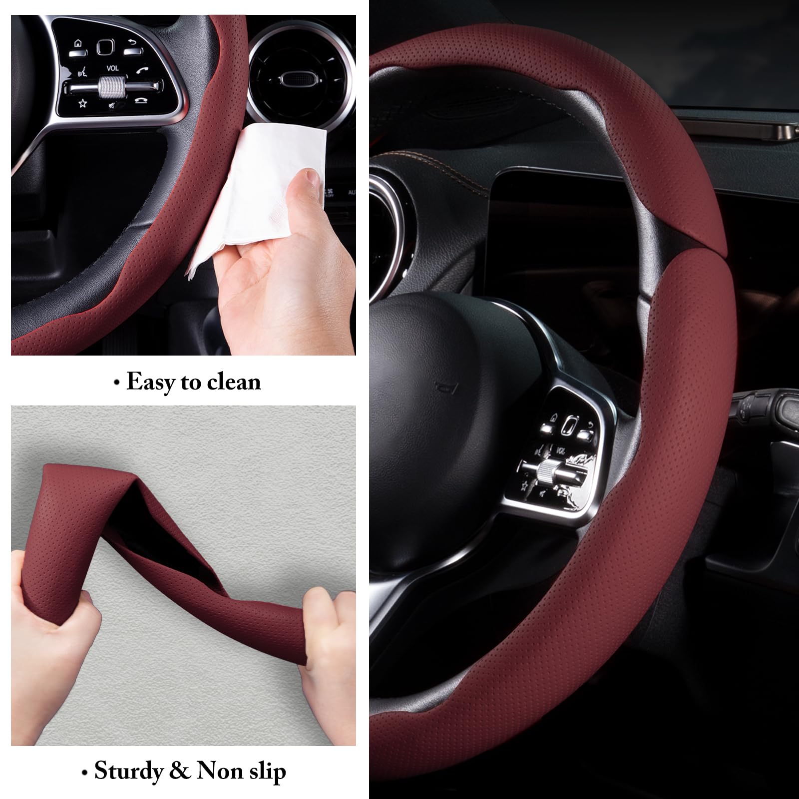 Aotoyou detailed stitching and edge finish enhancing durability